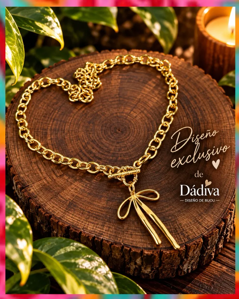 Collar Lazo dorado