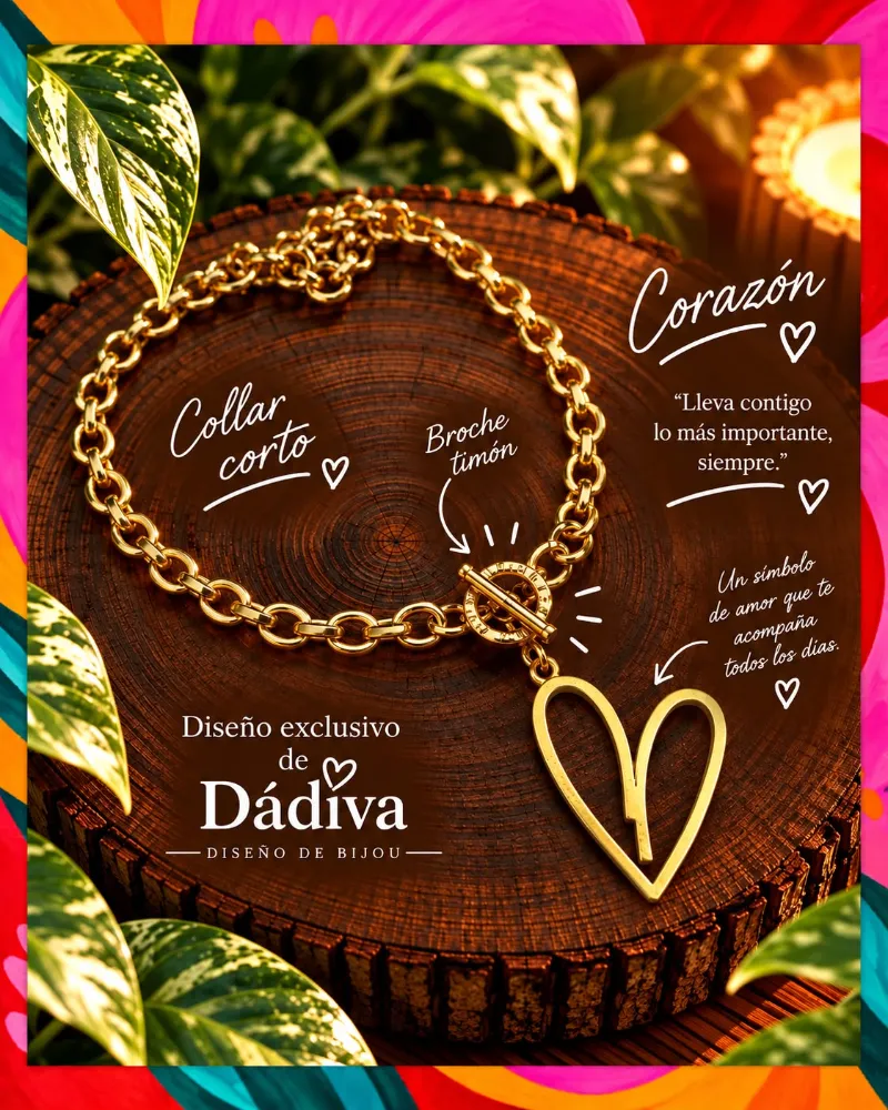 Collar Corazón dorado