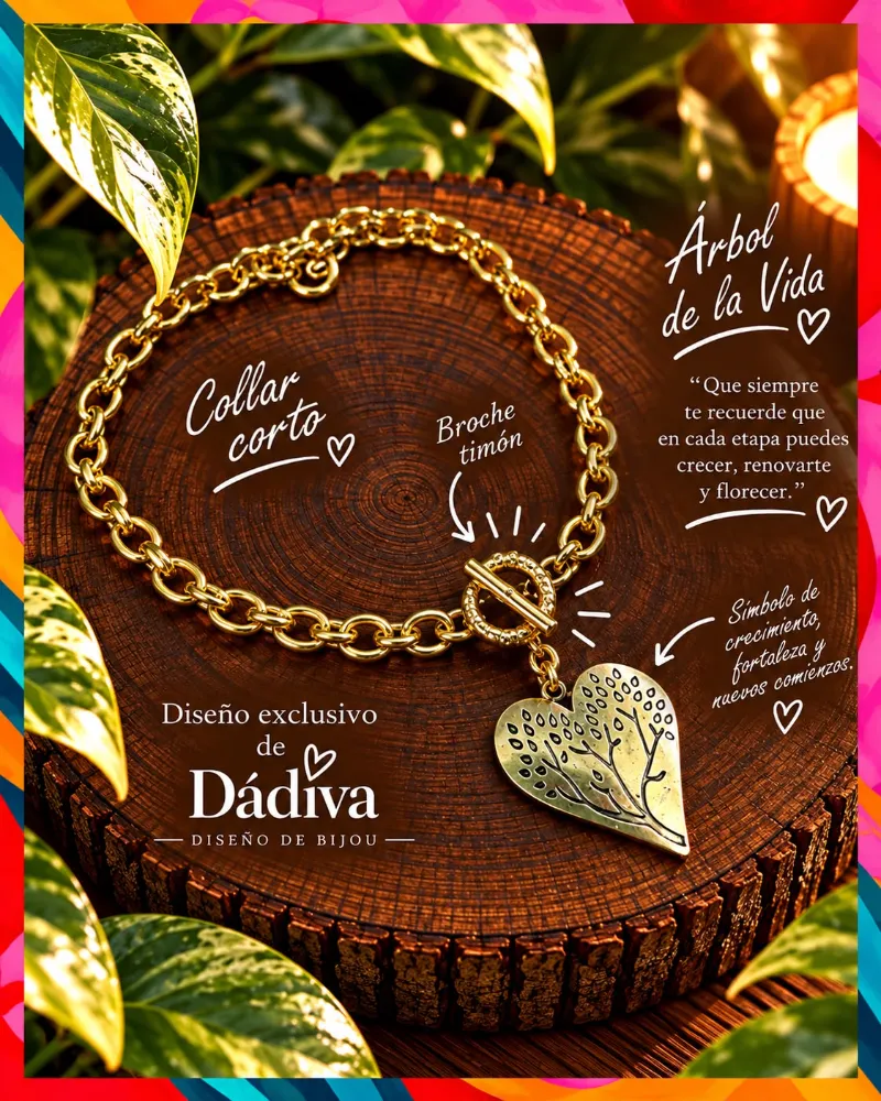 Collar Árbol de la Vida dorado