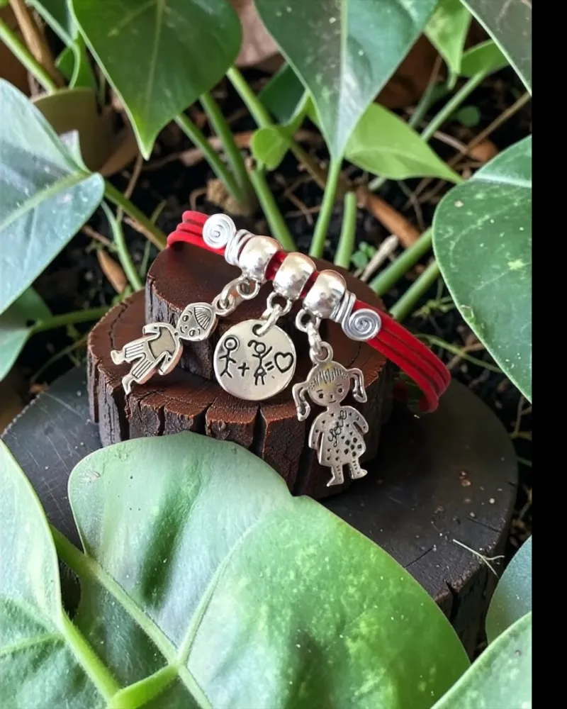 Pulsera Mi Familia · Corazón