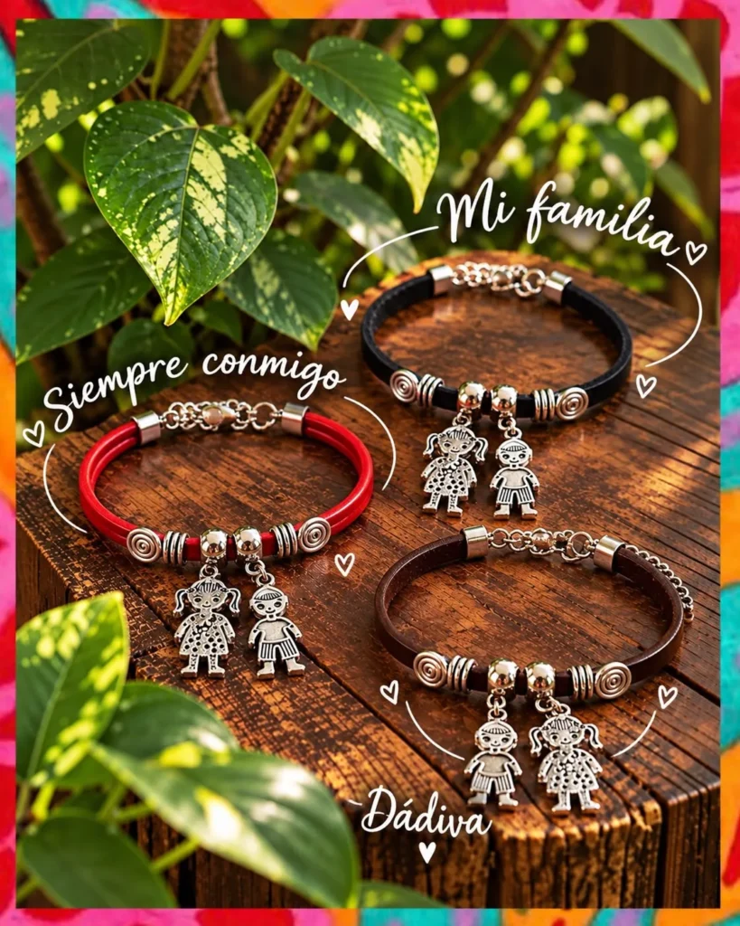 Pulsera Mi Familia · Figuras colgantes